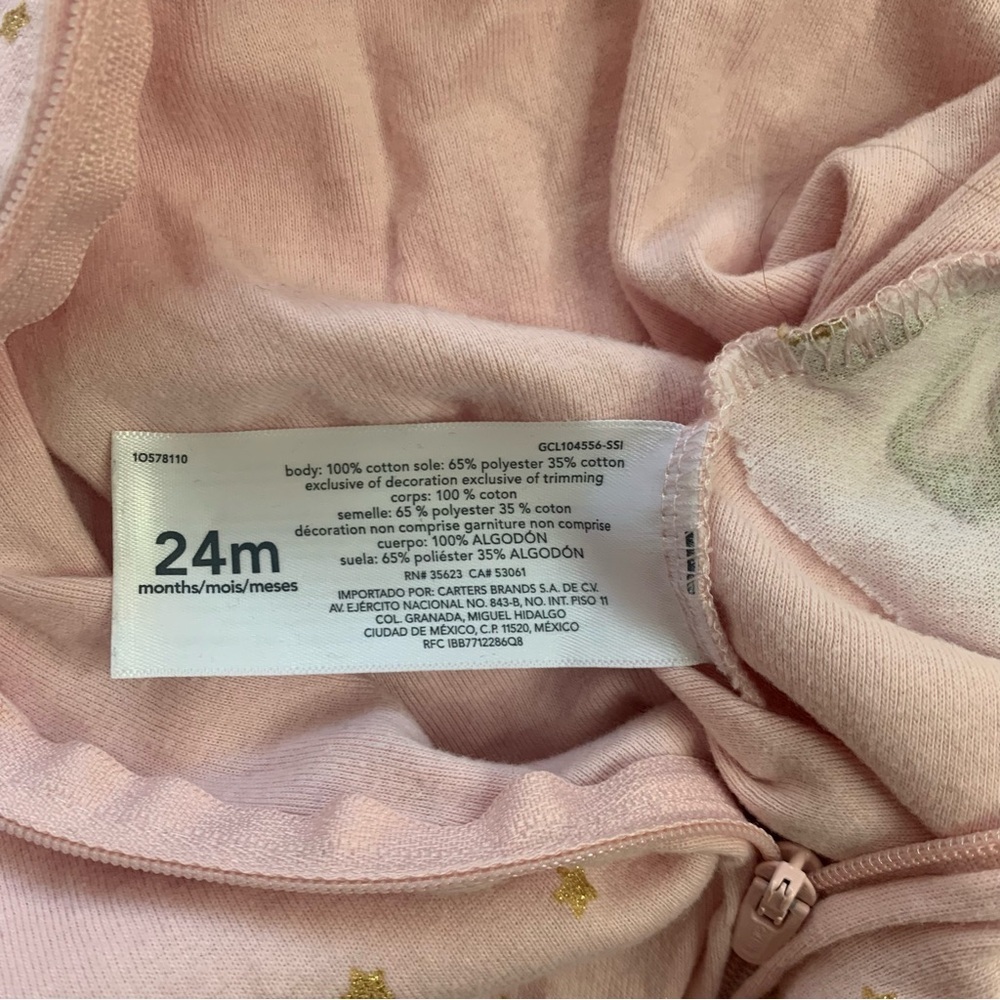 Carter's Kids Pajama Set - Pink, Orange, and Purple - Picture 8 of 13
